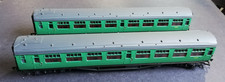 PHOTOS!! 2 x 00 Gauge Bachmann 34-526 63' Bulleid Corridor 2nd Malachite Green