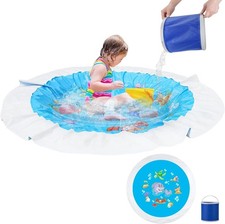 7.2 X Feet Baby Beach Pool  Kiddie Pool and Blanket  2 in 1 Ocean