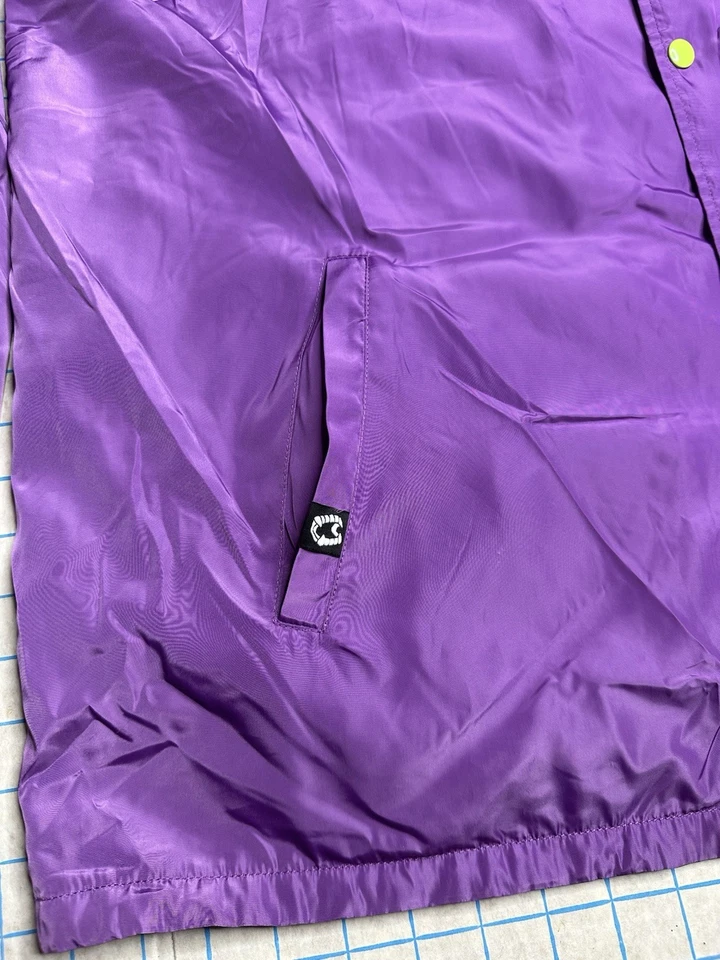 Goosebumps Jacket Size 2XL XXL Purple Graphic Horror Halloween Joker Windbreaker - Image 2 of 4