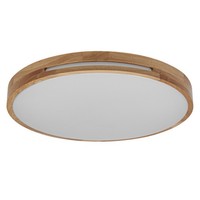 Osram Led Deckenleuchte Orbis Woodburry 30 Cm 16W Dimmbar Holzdekor