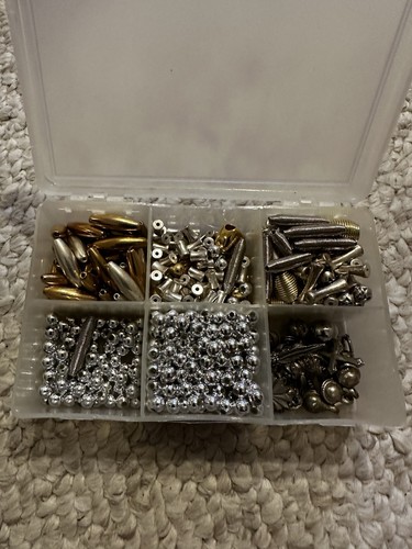 Lot Vintage Metal And Plastic Beads 