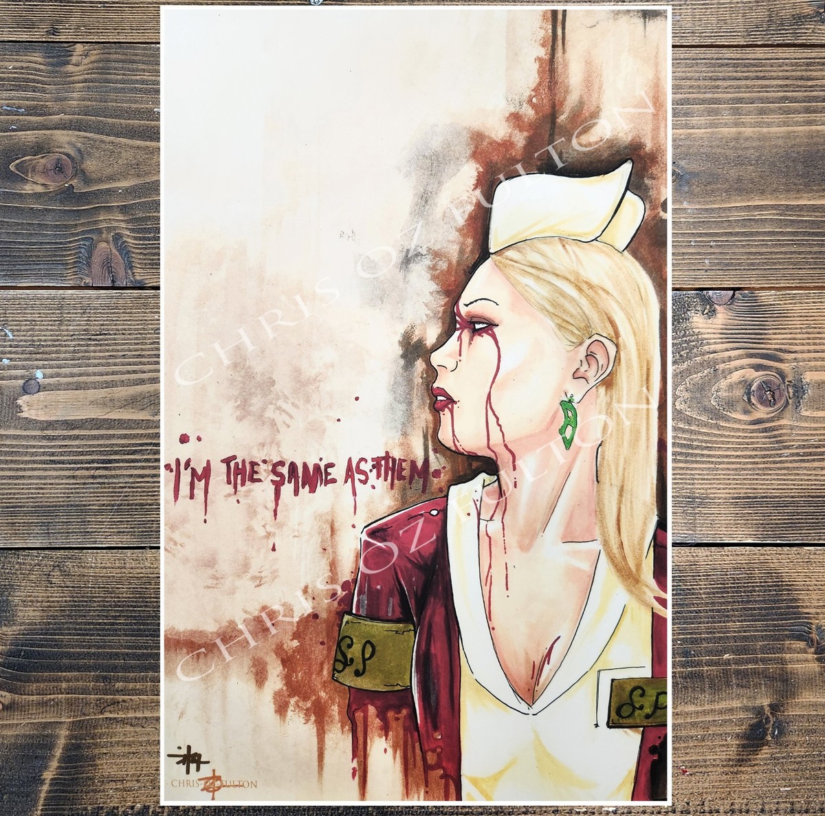 Lisa Garland Silent Hill Game 11x17 Print Signed By Artist Chris
