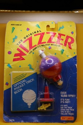VINTAGE 1988 MATCHBOX THE ORIGINAL WIZZZER #8470 WHIRLER TOY + TRICK BOOK NIP