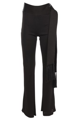 GALVAN LONDON SCHWARZE SATIN SCHLAGHOSE FR 36 UK 8