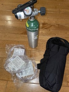 M6 B Medical Oxygen Tank Cylinder Starter Kit With Regulator, Cannulas, Bag