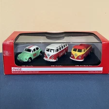 Motorcity Classics Volkswagen Coca Cola 3 Piece Gift Set 1 72 Diecast Car F10