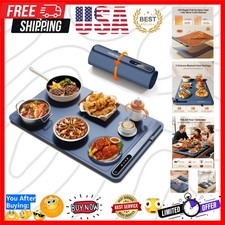 Warming Mat for Food 24"x16" - 3- Classic Electric Warming Tray with 3-Level ...