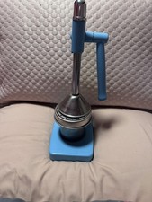 Typhoon blue turquoise Hand Citrus Press Manual Fruit Juicer Bar Retro style SS