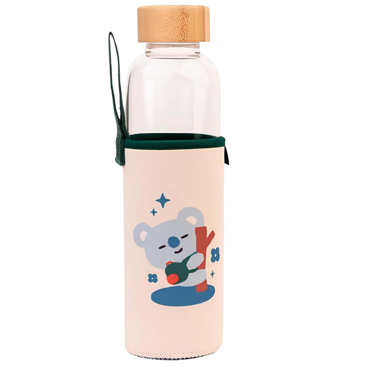 Gourde en verre réutilisable KOYA 500ml antichoc et 100% hermétique