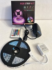 RGB LED Strip Light SMD 24 Key Remote 12V DC Power Bright colorful 30LEDS 10M