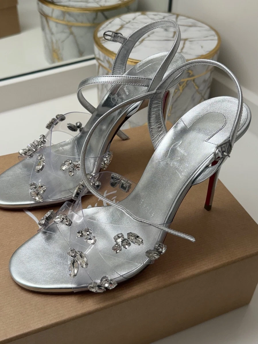 Christian Louboutin Silver Heels for Women for sale | eBay