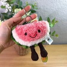 Jellycat Amuseable Watermelon Bag Charm Plush Keychain Cute Soft Gift NWT