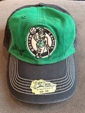 Signed Boston Celtics hat by M.L. Carr one size vintage hat