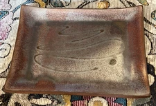 Ann Stannard Flameproof MCM Studio Pottery Rectangulra Platter Tray Dish 12.75"