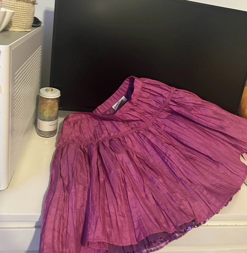 (美国女孩)甜亮片派对裙 - 女孩 12 码 — 第 4/4 张图片