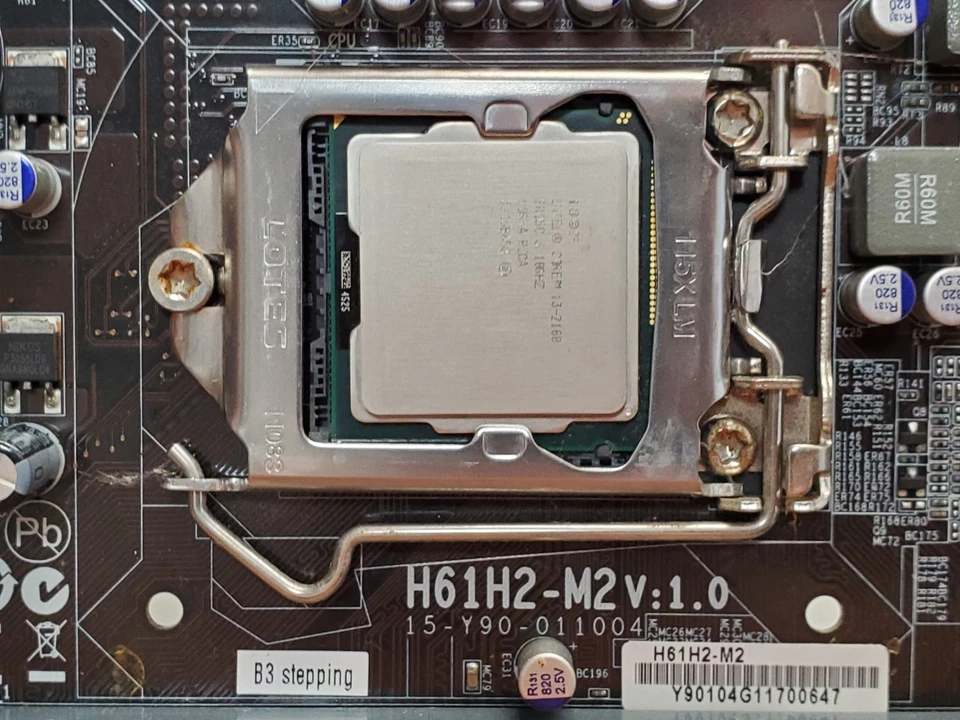 Intel Core i3-2100 + ECS H61H2-M2 Motherboard DDR3 16GB RAM Cooler Kit IO Plate - Image 2 of 4