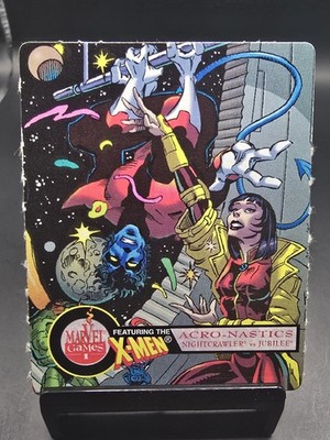 1996 Marvel Games I - Acro-Nastics #7 Nightcrawler vs Jubilee