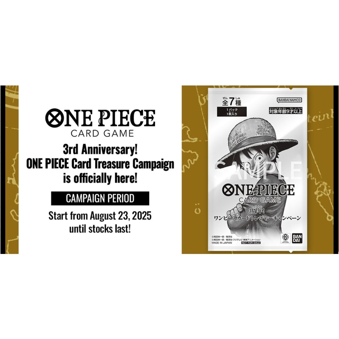 One Piece TCG OP-13 3rd Anniversary Full Set Treasure Campaign