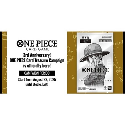 One Piece TCG OP-13 3rd Anniversary Full Set Treasure Campaign