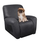 Recliner Chair Covers Leather Like, 4 Pieces Lazy Boy Recliner Cover for Recl...