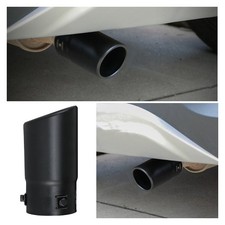 Black Fcar Steel Stainless Exhaust Rear Pipe Tail Muffler Tip Round Accessories Black Fcar Steel Stainless Exhaust Rear Pipe Tail Muffler Tip Round Accessories