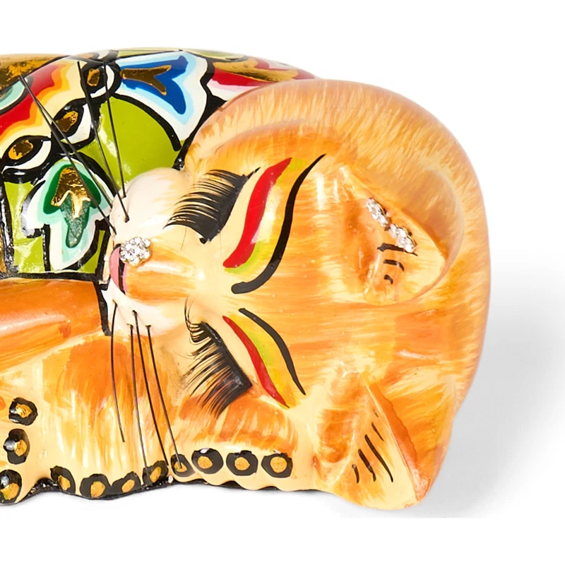 GATTO che Dorme Statua Scultura Tom's Drag 4370 Clementine S 15 cm Pop Art Gatta, fotografia 8 di 9