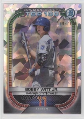 2021 Bowman Scouts Top 100 Atomic Refractor 93/150 Bobby Witt Jr #BTP-11 1l2