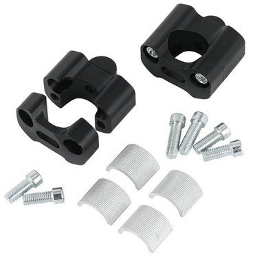 Universal 7/8'' & 1 1/8'' ( 22mm & 28mm ) HandleBar Bar Riser Mount Clamp Adapter