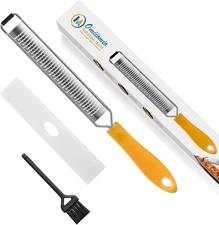 Lemon Zester & Cheese Grater Stainless Steel Tool - Silver 1 Pc