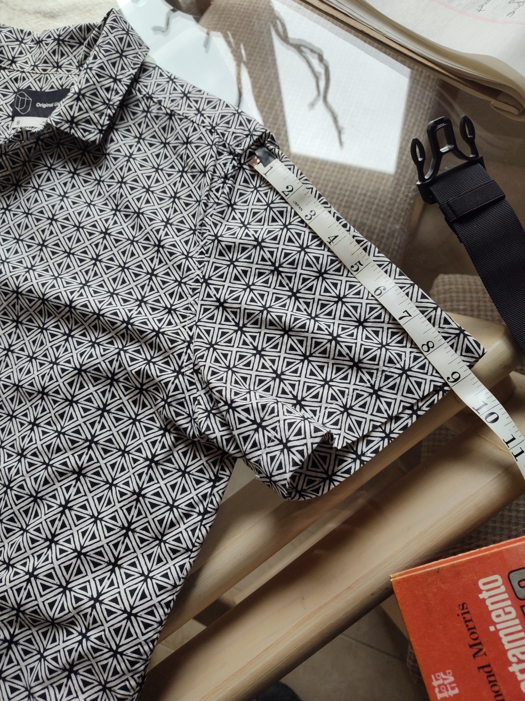 "Original Use" geometric Patterned Button Down Sh… - image 12