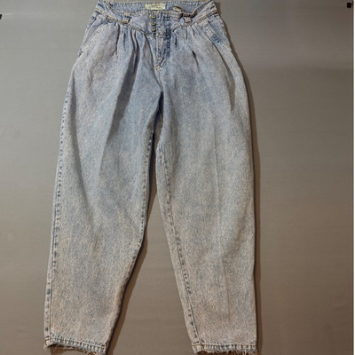 #ad Jordache Studio Women#x27;s Acid Wash Pleated High Waisted Jeans Size 12 $29.25