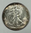 1945-P Walking Liberty Half Dollar 50c - Nice Luster - AU/BU