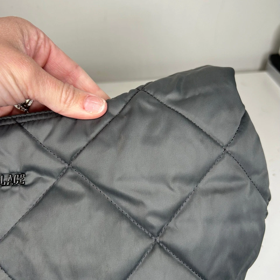 MZ Wallace Madison Quilted Shoulder Bag Gray - Image 2 of 4
