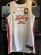 Nike Philadelphia 76ers City Edition NBA Swingman Jersey Dri-Fit White 40