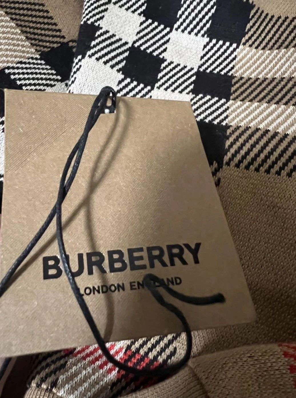 BURBERRY Beige Nova Check Pullover Felpa con Cappuccio S RARO