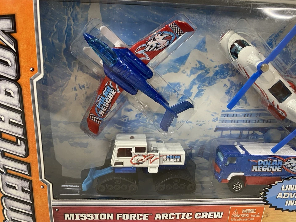 Matchbox Sky Busters Mission Force Arctic Adventure Pack W5286 Foto 2 de 4