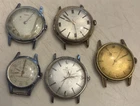 Lot 5 Vintage Wristwatches Hamilton Timex Walden As Is
