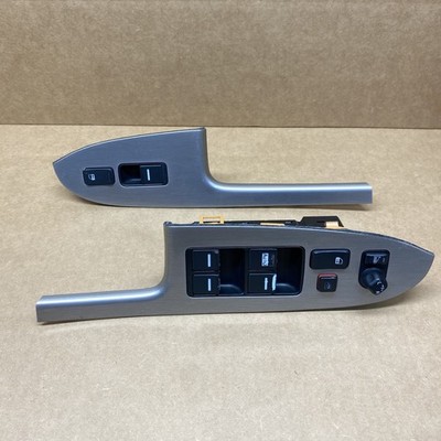 2004-2007 Honda Accord Window Lock Control Door Switch SET Silver Pair OEM