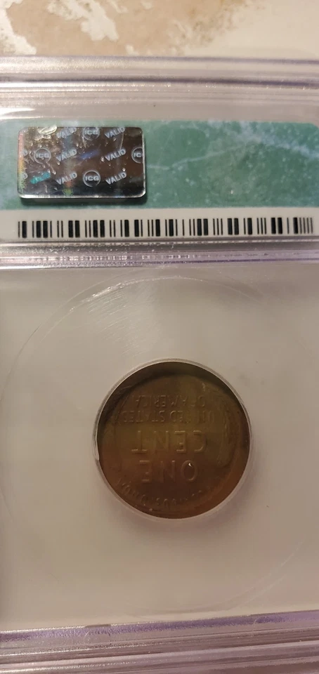 1944 San Francisco Wheat Cent Mint Error Double Struck IGC MS61, 30 Days Return - Image 2 of 4