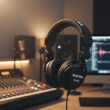 Studio Monitor Headphones Wired Over Ear Professional Recording DJ Music