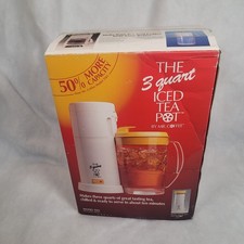 BRAND NEW Vintage Mr. Coffee 3 Quart Iced Tea Pot Maker 1993 Model TM3 NeverUsed