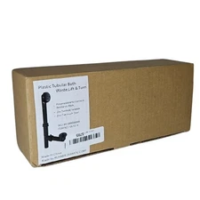 Black 1-1/2 In. Tubular Pull And Drain Bath Waste Drain Kit With 2-hole Overflow