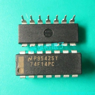 10x   74F14PC Inverter, F/FAST Series, 6-Func, 1-Input, TTL, PDIP14 *yt