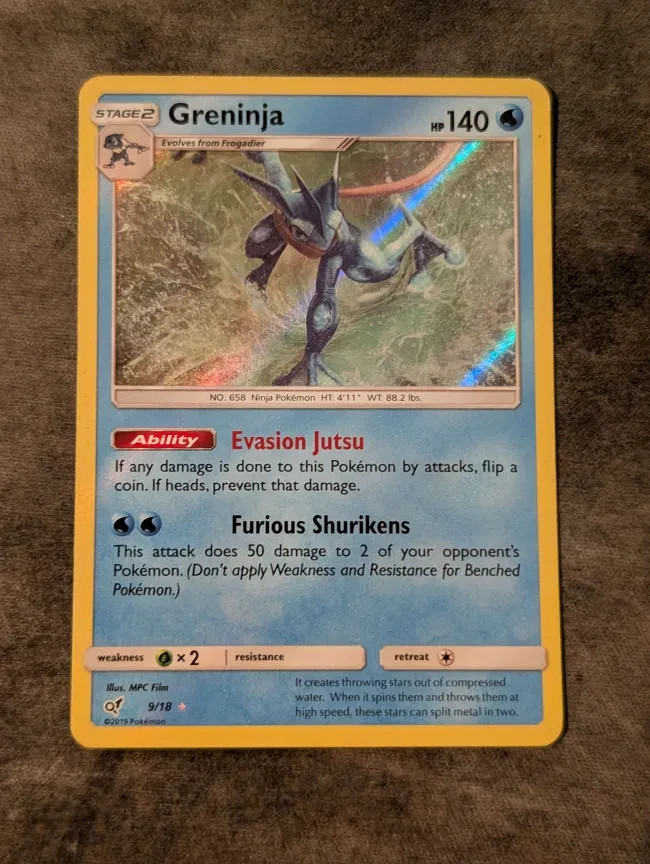 Greninja 9/18 SM Detective Pikachu Holo Rare Pokemon TCG 2019 LP Ship Now