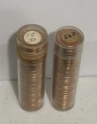 Lot of 2 - 1955D & 1956P Wheat Pennies - 1 Tube Each