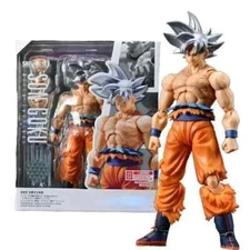 New 6Anime Dragon Ball Z SHF Son Goku Ultra Instinct White Action Figure toy new