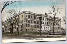 Postcard New High School, Haverhill MA I49