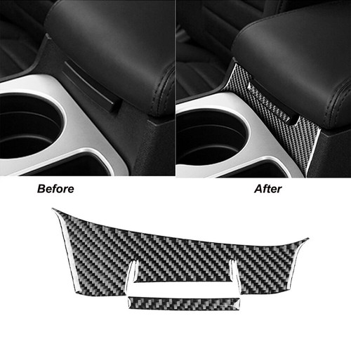 Cubierta del panel de reposabrazos delantero interior de fibra de carbono para Dodge Challenger 08-14 - Imagen 1 de 12