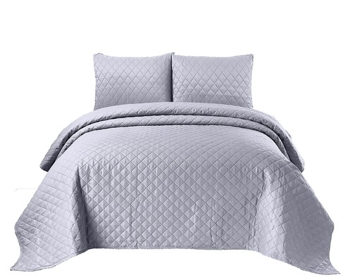 Embossed Quilted Bedspread Comforter Luxury Bedding Set Large Sofa Cover Throw - Picture 21 of 142