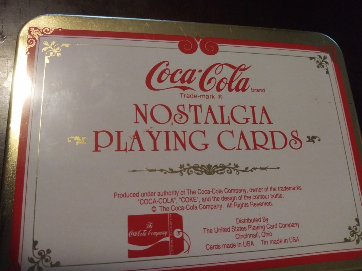 CocaCola Nostalgia Playing Cards コカコーラ Coca Cola Nostalgia Playing Cards 1998 Vintage Limited